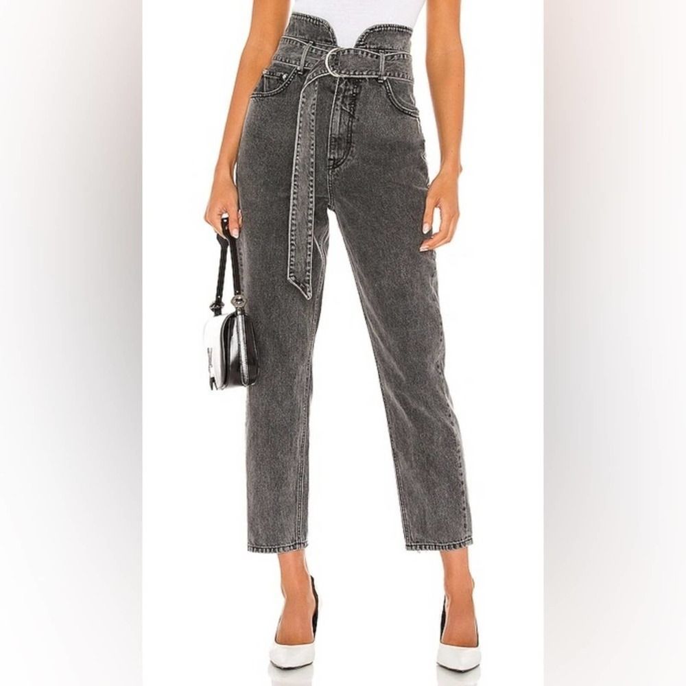 Grlfnd- Denim High waist Grey jeans Sz XS